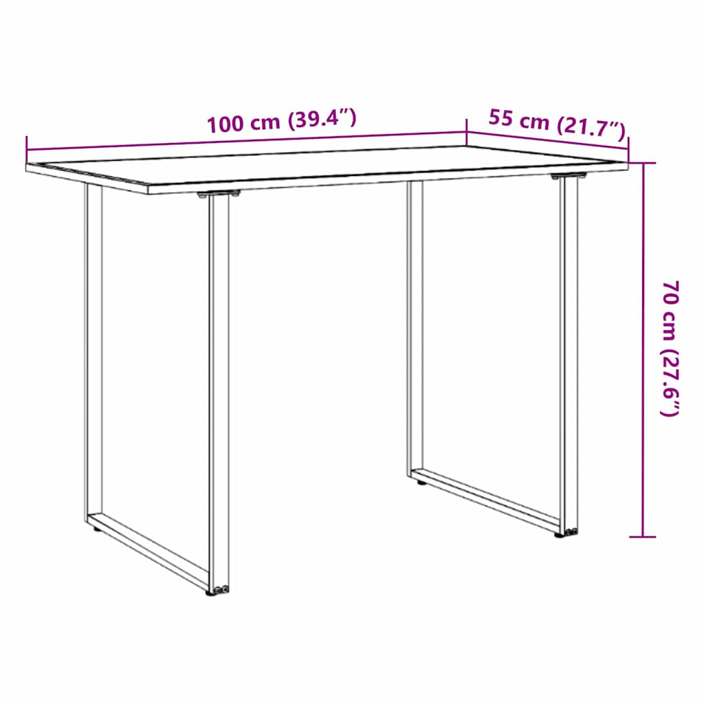 Gartentisch Braun 100 x 55 x 70 cm Holz