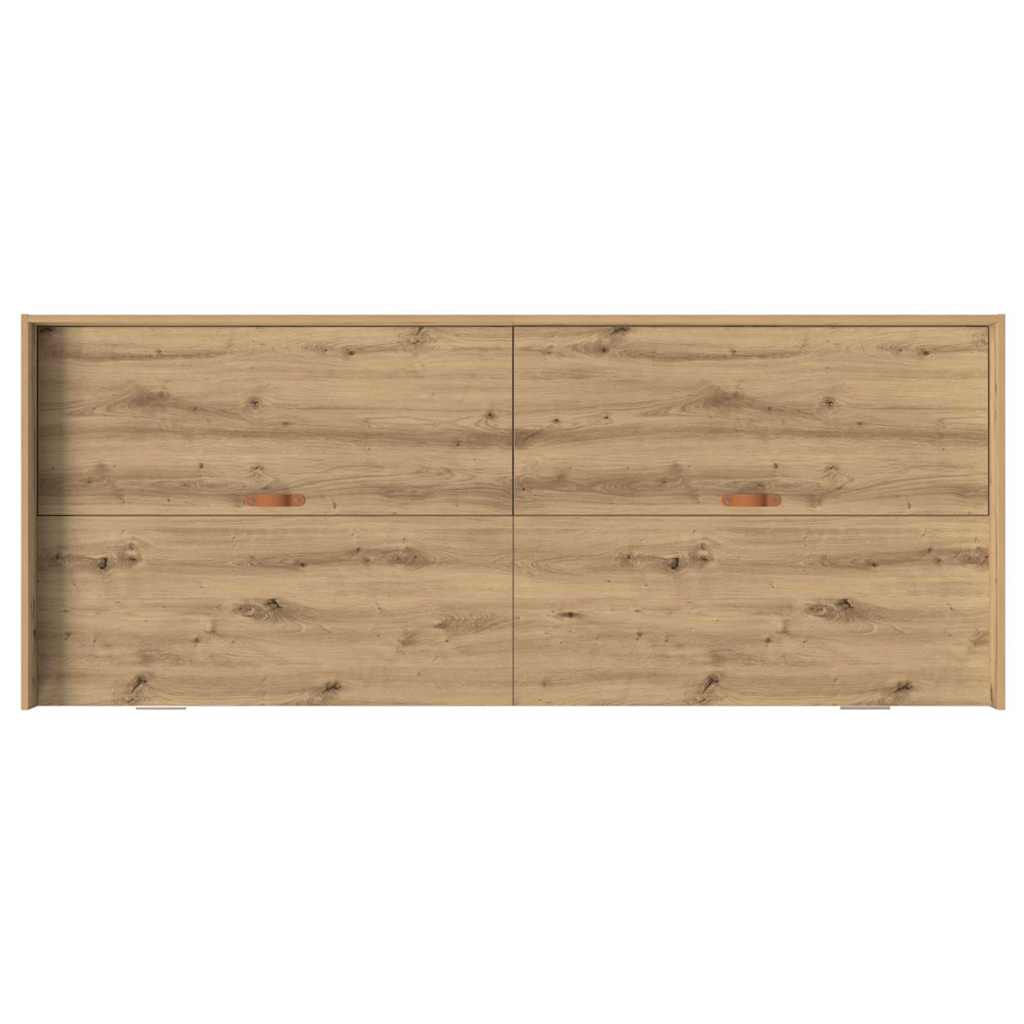 Bett mit Stauraum Artisan-Eiche 80 x 200 cm Holzwerkstoff