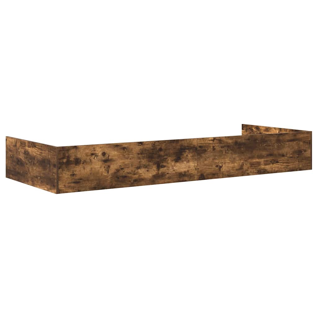 Bett mit Stauraum Altholz 75 x 190 cm Holzwerkstoff