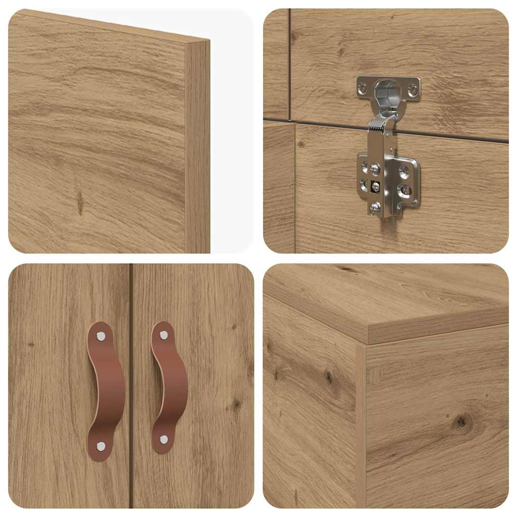 Bettgestell Artisan-Eiche 100 x 200 cm Holzwerkstoff