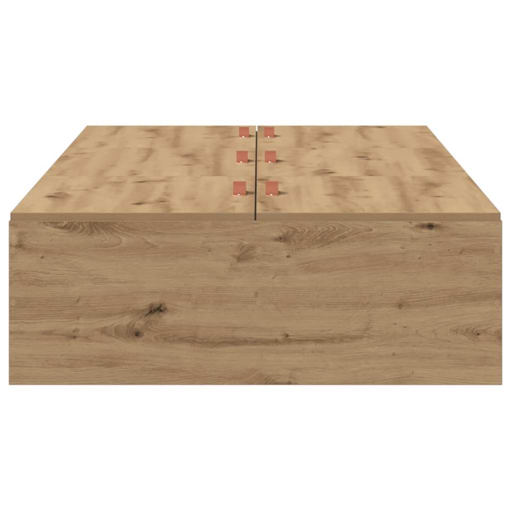 Bettgestell Artisan-Eiche 100 x 200 cm Holzwerkstoff