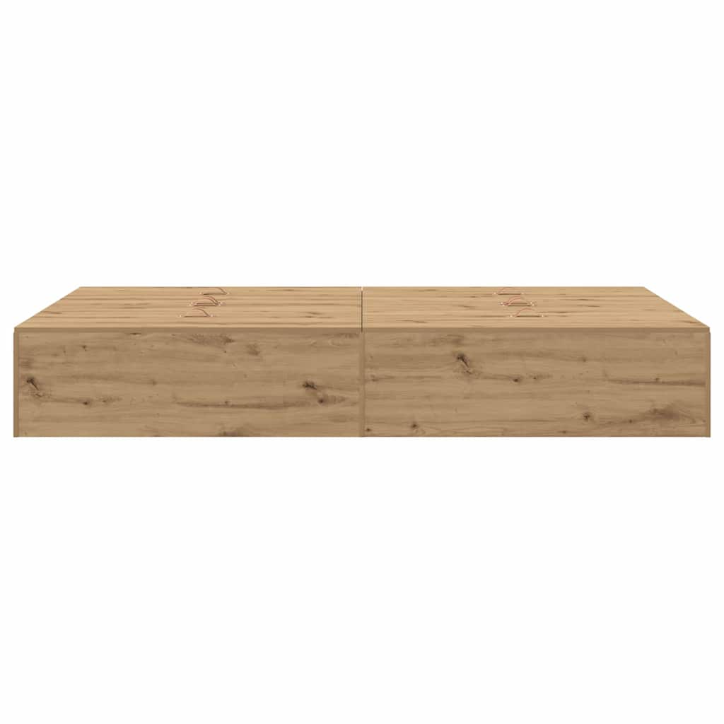 Bettgestell Artisan-Eiche 120 x 190 cm Holzwerkstoff