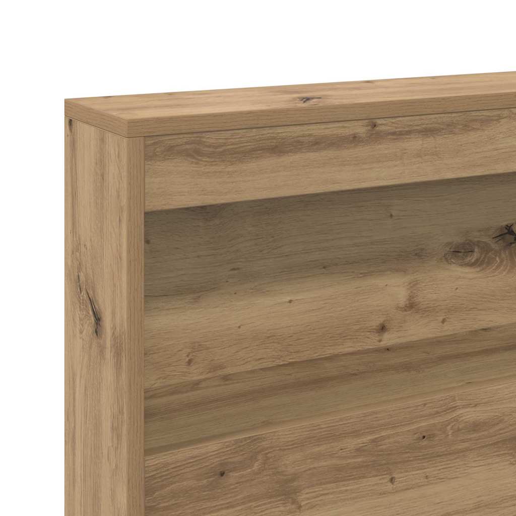 Stauraum-Kopfteil mit Regal Artisan-Eiche 90 cm Holzwerkstoff