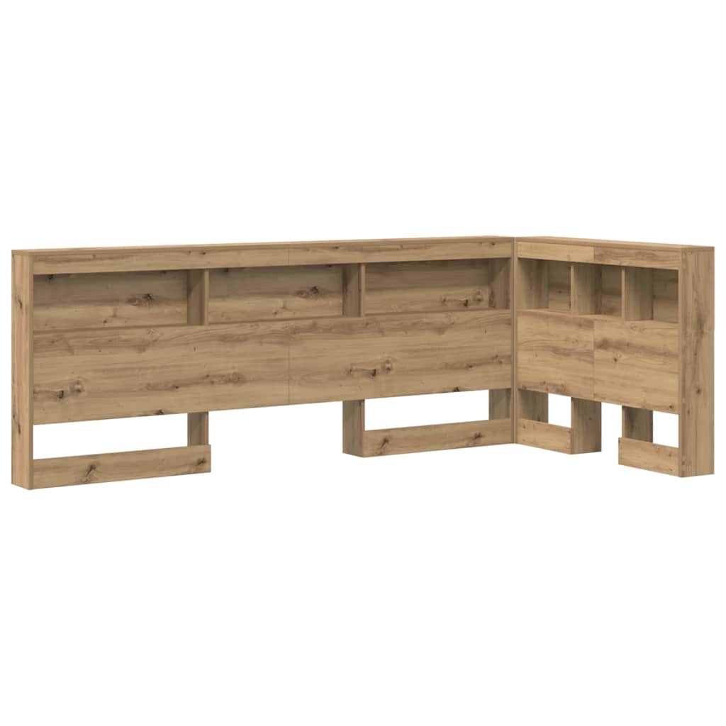 Stauraum-Kopfteil mit Regal Artisan-Eiche 75 cm Holzwerkstoff