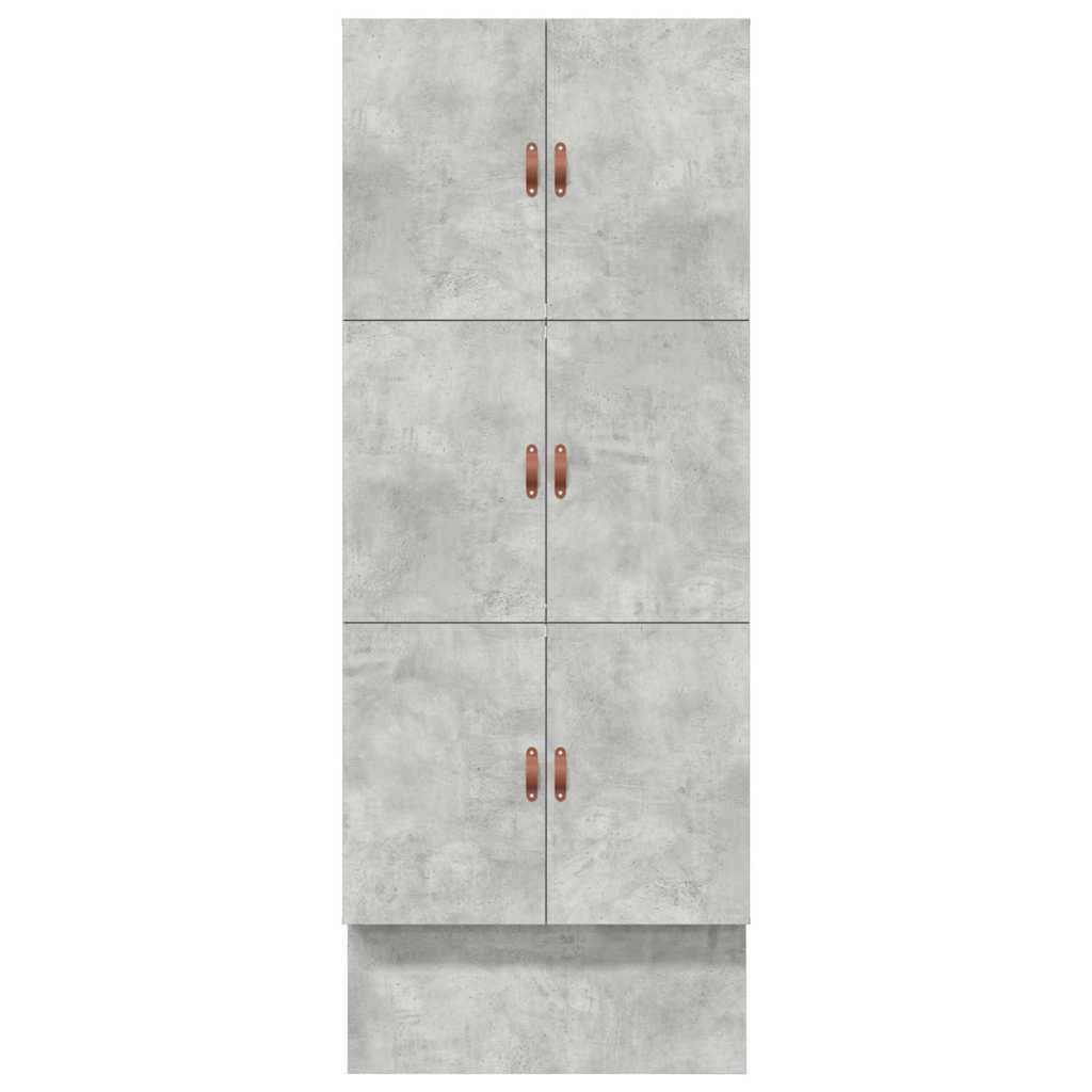 Bett mit Stauraum Beton Grau 226,5 x 90 x 31,5 cm Holzwerkstoff