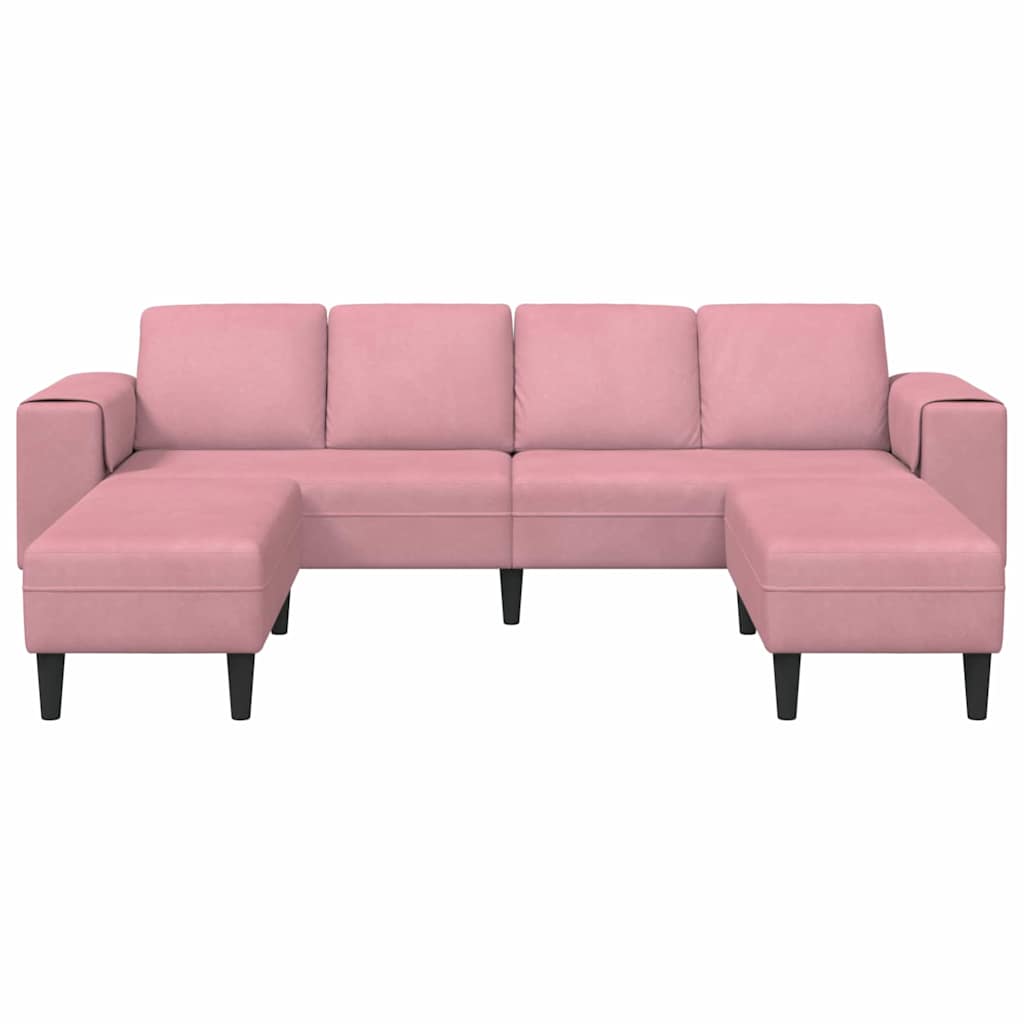 Sofa Set 3 pcs Rosa Samt