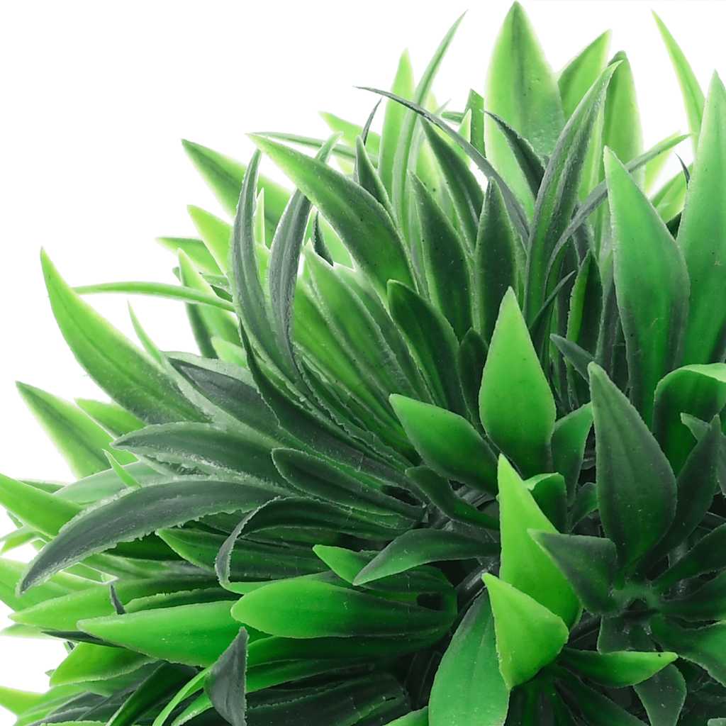 Artificial boxwood balls with LED lights, 2 pieces, green, 20 cm
