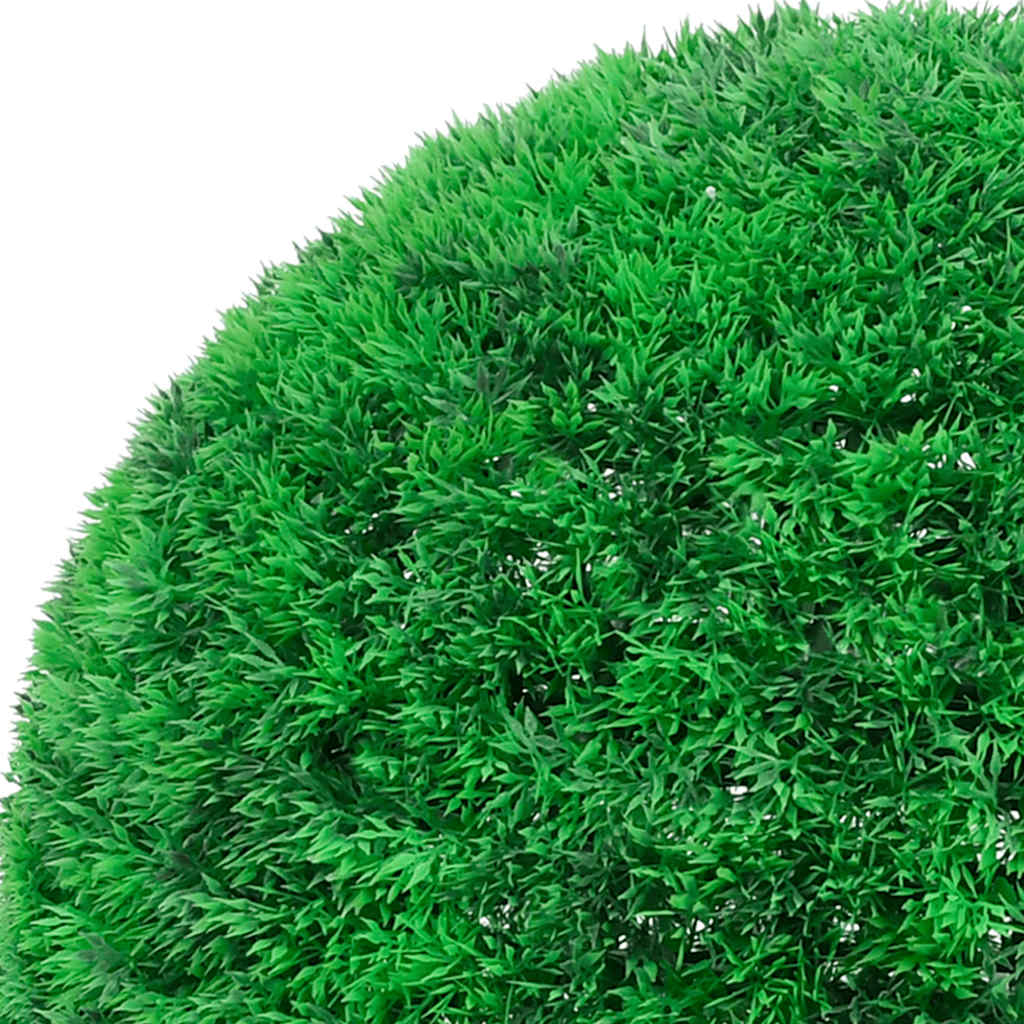 Artificial boxwood balls with LED lights, 2 pieces, green, 52 cm