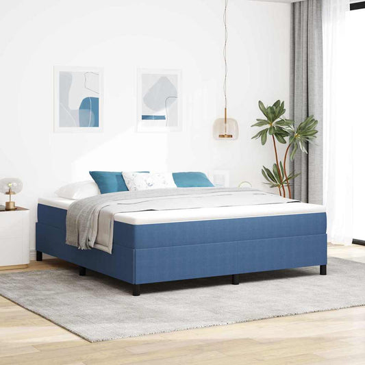 Bettgestell Blau 180 x 200 cm Cordstoff