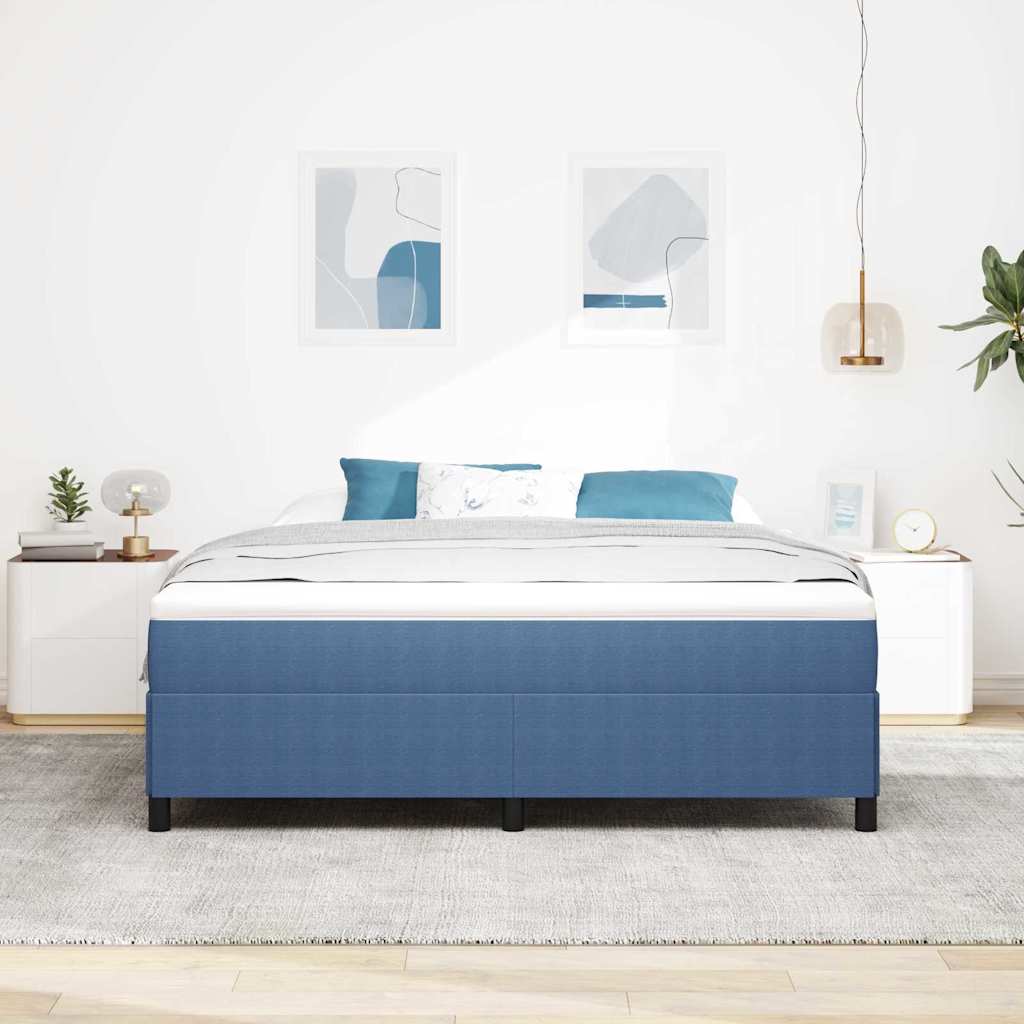 Bettgestell Blau 180 x 200 cm Cordstoff