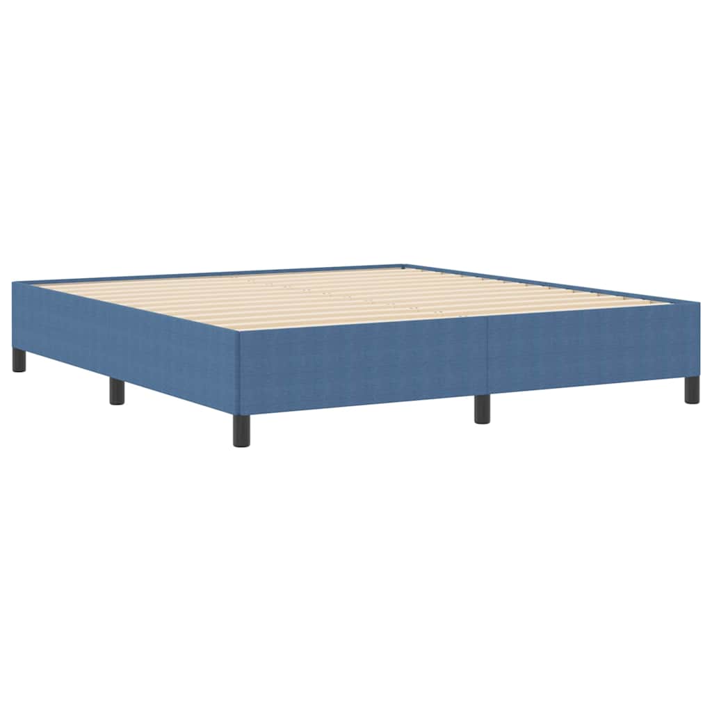 Bettgestell Blau 180 x 200 cm Cordstoff