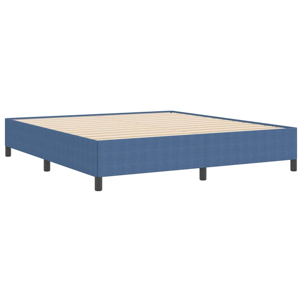 Bettgestell Blau 180 x 200 cm Cordstoff