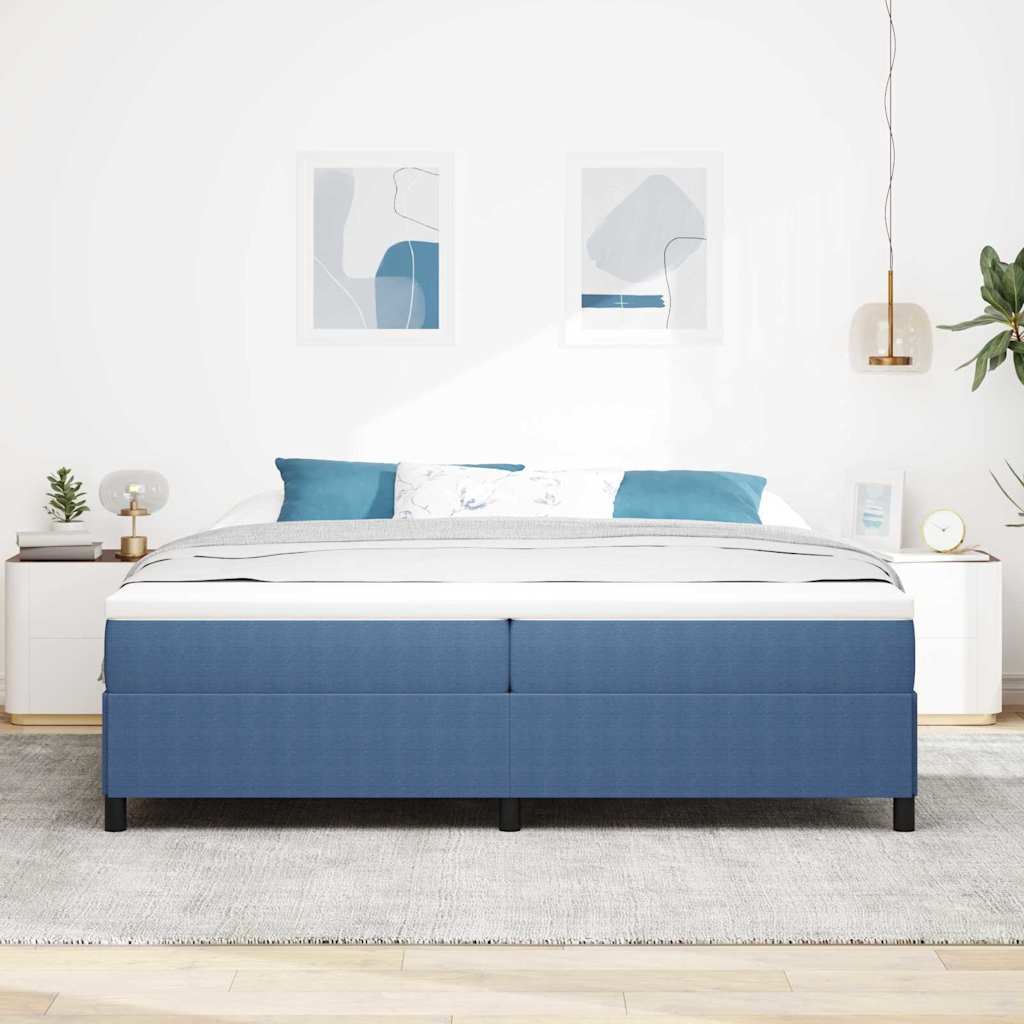Bettgestell Blau 200 x 200 cm Cordstoff
