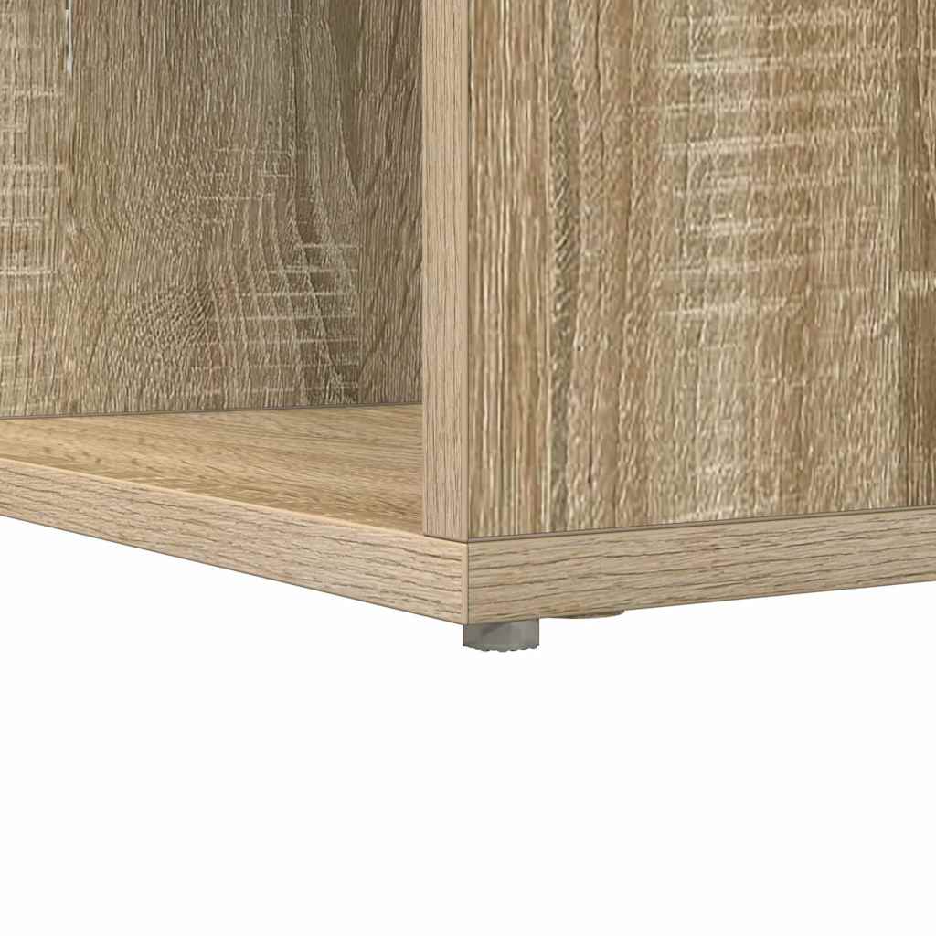 Eckschreibtisch mit Regal Sonoma-Eiche 101,5 x 149,5 x 149,5 cm