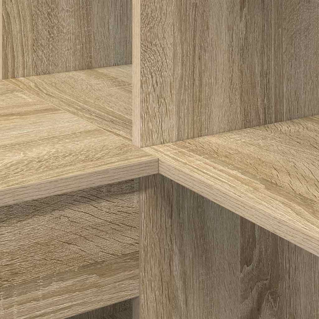 Eckschreibtisch mit Regal Sonoma-Eiche 101,5 x 149,5 x 149,5 cm