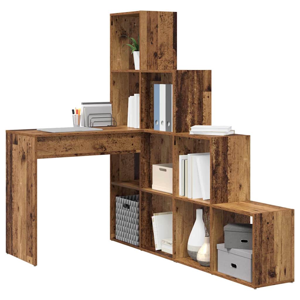Eckschreibtisch Altholz 101,5 x 149,5 x 149,5 cm Holzwerkstoff