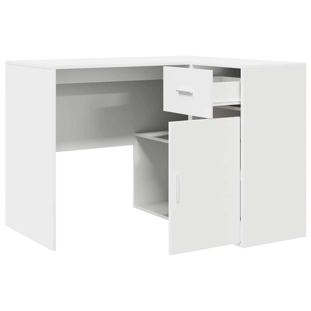 Eckschreibtisch 2 pcs Weiß 102 x 50 x 75 cm Holzwerkstoff