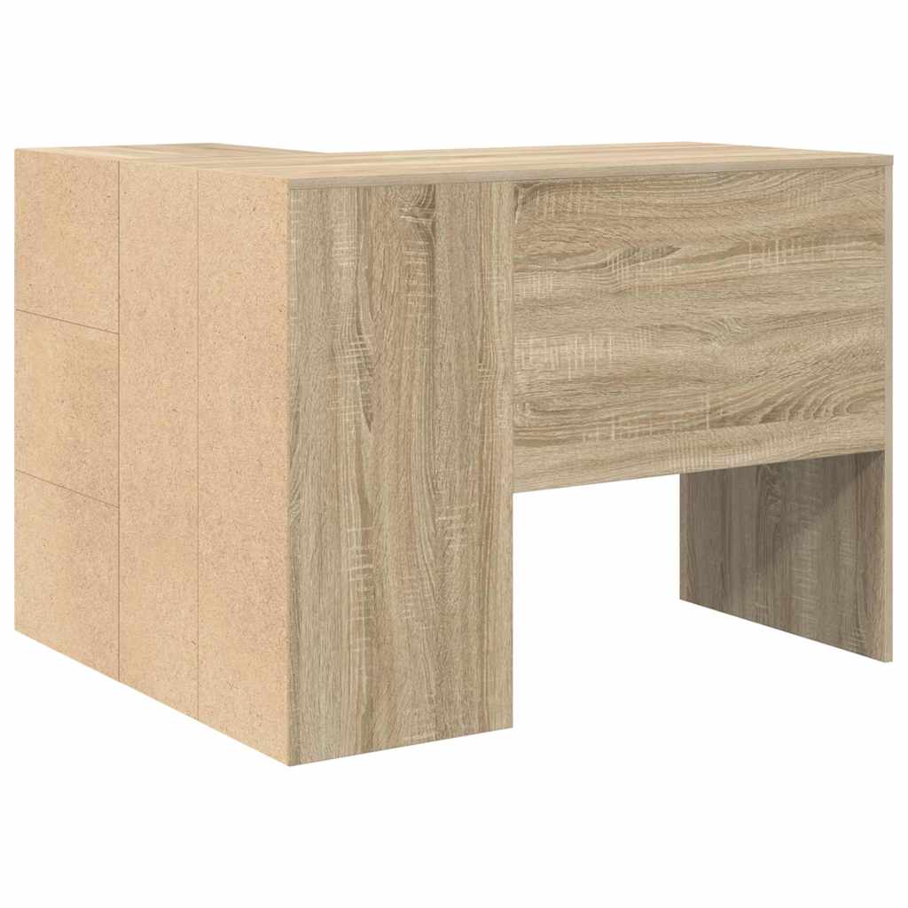 Eckschreibtisch Sonoma-Eiche 102 x 50 x 75 cm Holzwerkstoff