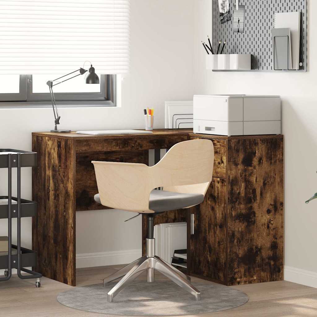 Eckschreibtisch 2 pcs Geräucherte Eiche 102 x 50 x 75 cm