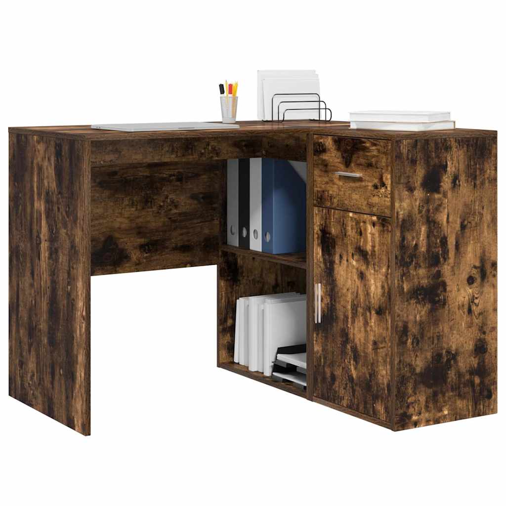 Eckschreibtisch 2 pcs Geräucherte Eiche 102 x 50 x 75 cm