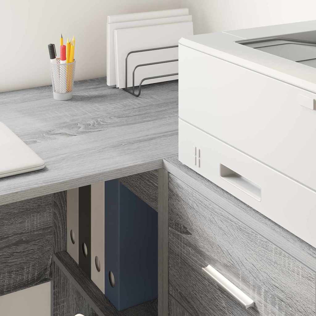 Eckschreibtisch Grau Sonoma 102 x 50 x 75 cm Holzwerkstoff