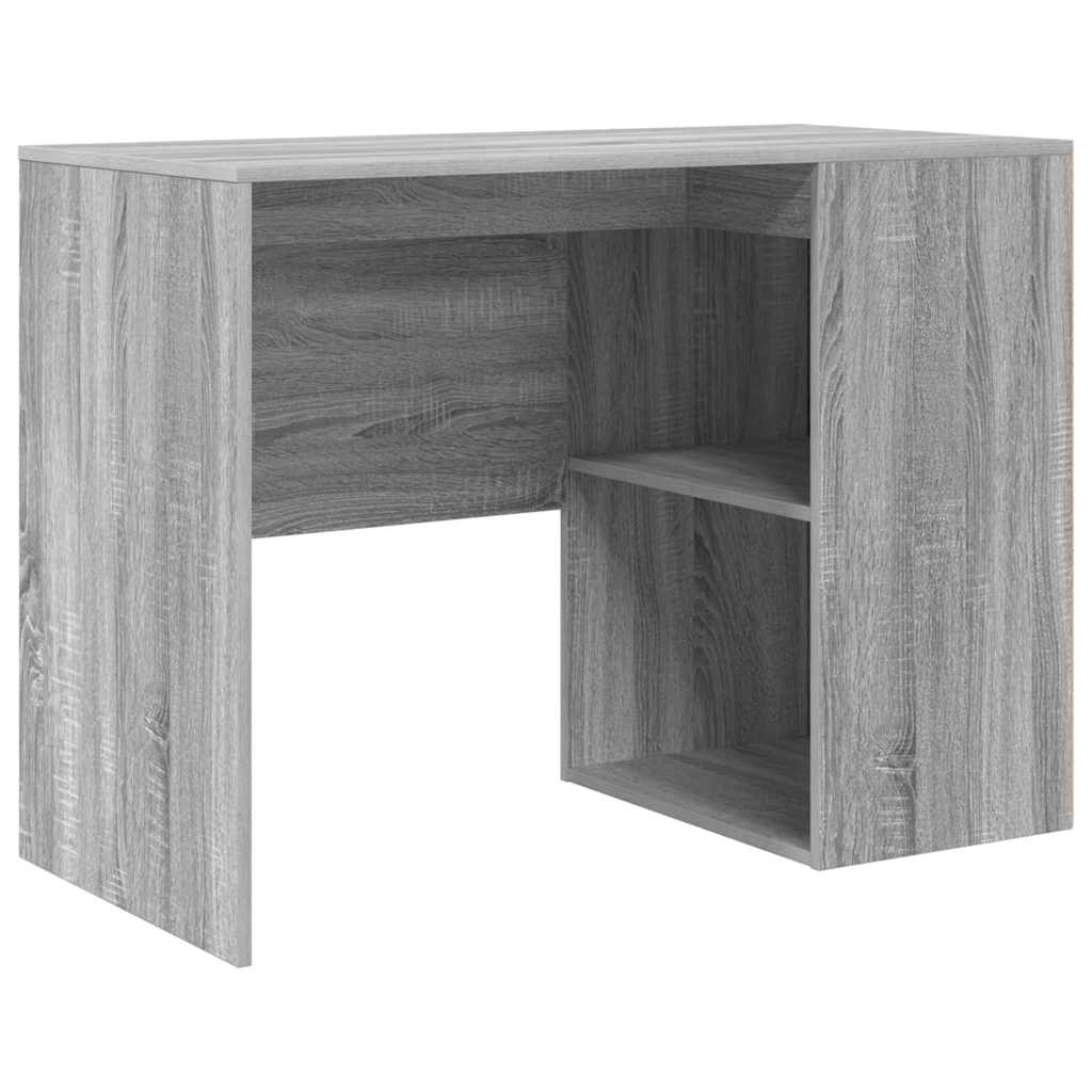 Eckschreibtisch mit Regal 2 pcs Grau Sonoma 102 x 50 x 75 cm