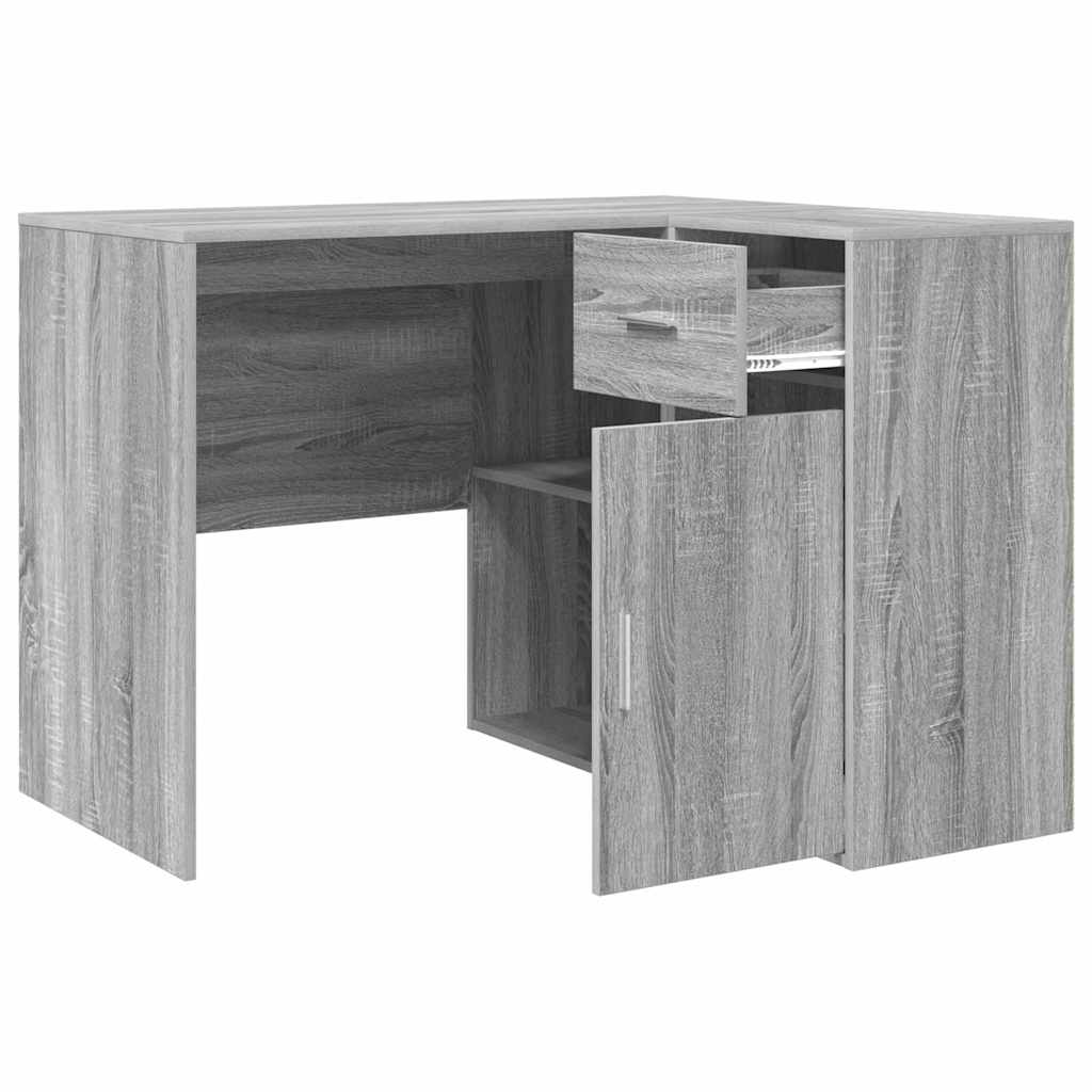 Eckschreibtisch mit Regal 2 pcs Grau Sonoma 102 x 50 x 75 cm