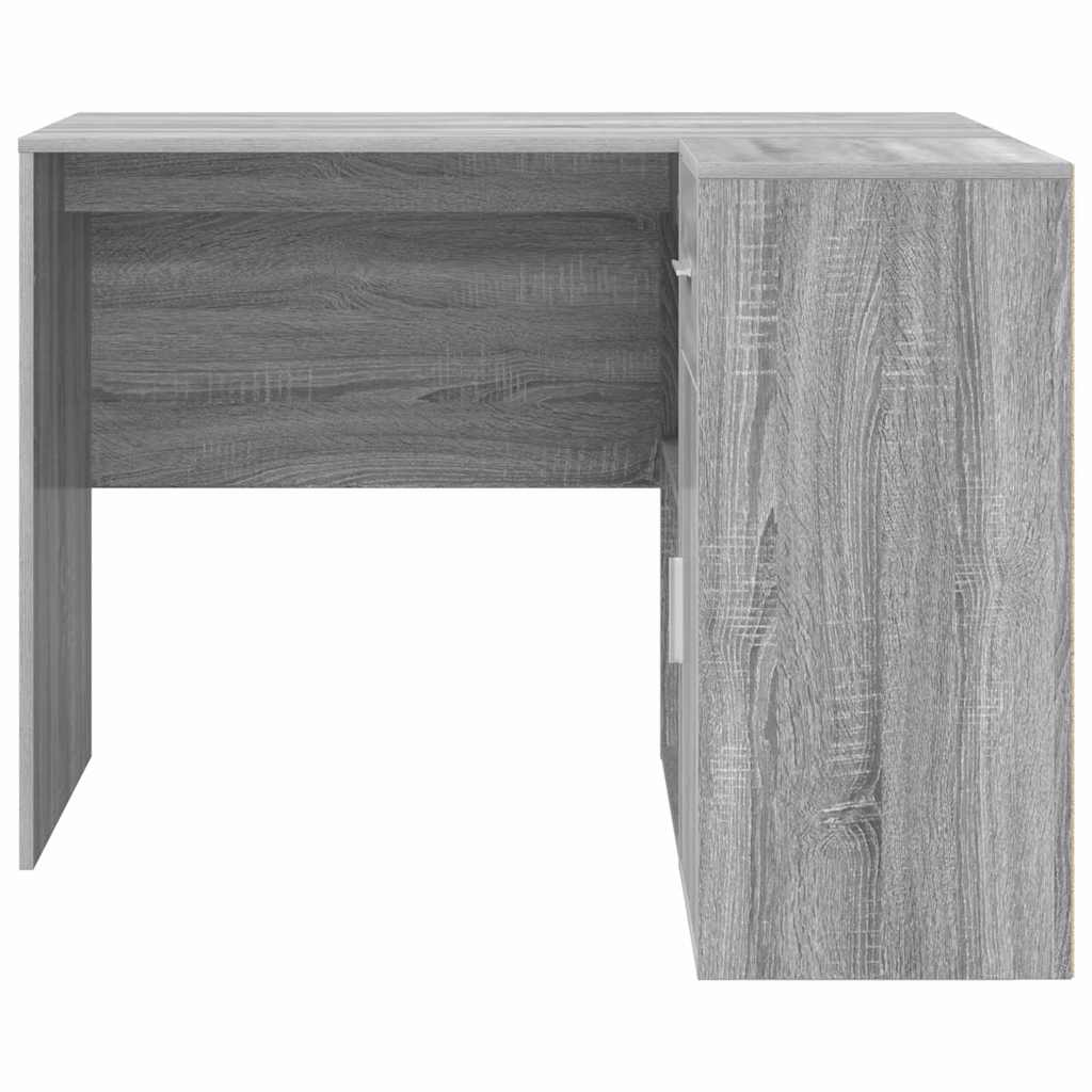 Eckschreibtisch mit Regal 2 pcs Grau Sonoma 102 x 50 x 75 cm