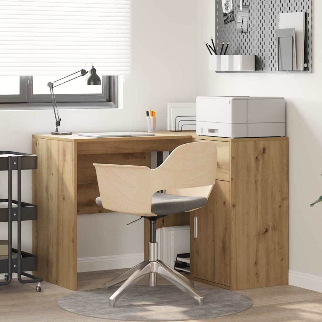 Eckschreibtisch 2 pcs Eiche handwerklich 102 x 50 x 75 cm