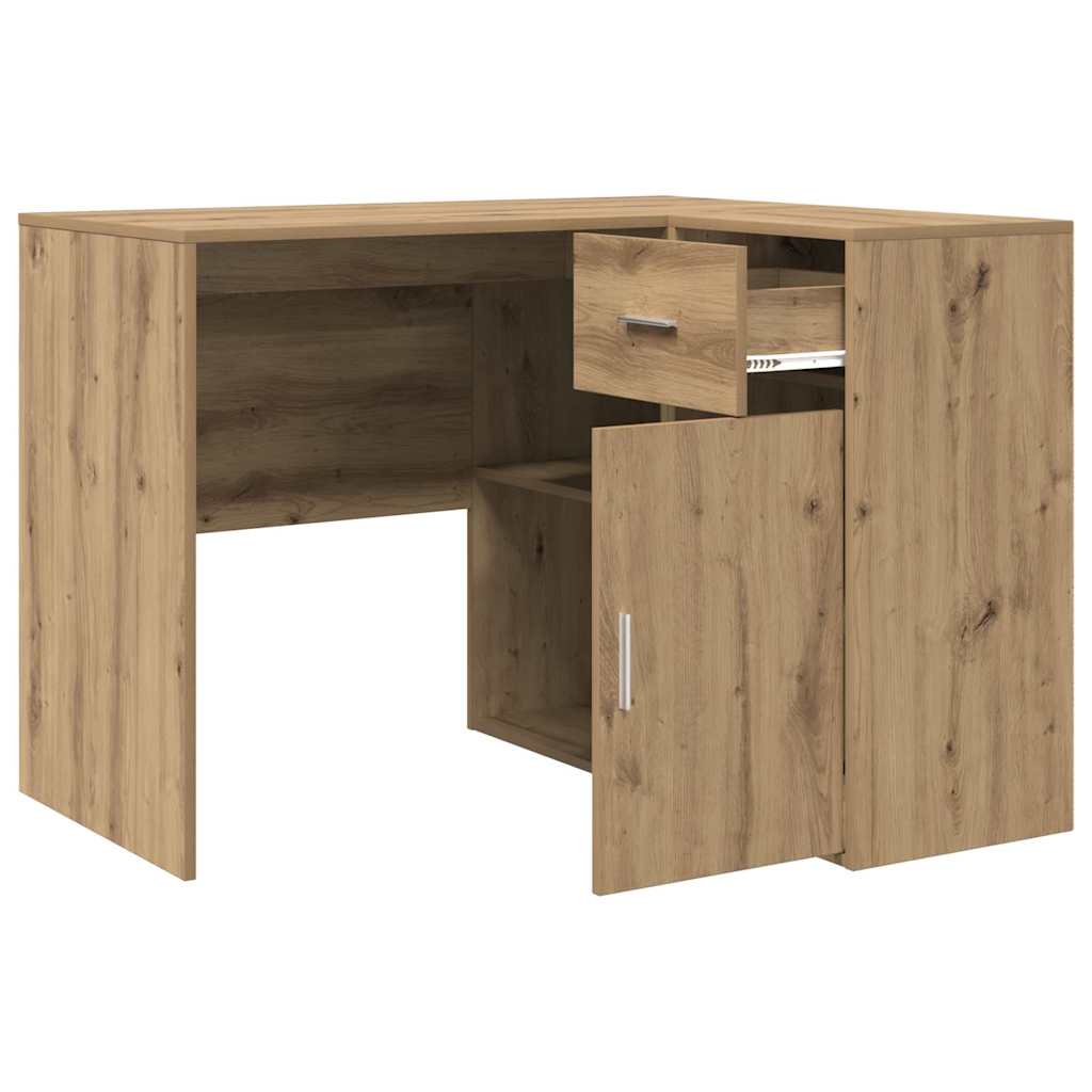 Eckschreibtisch 2 pcs Eiche handwerklich 102 x 50 x 75 cm