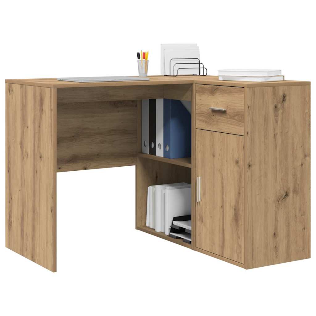 Eckschreibtisch 2 pcs Eiche handwerklich 102 x 50 x 75 cm