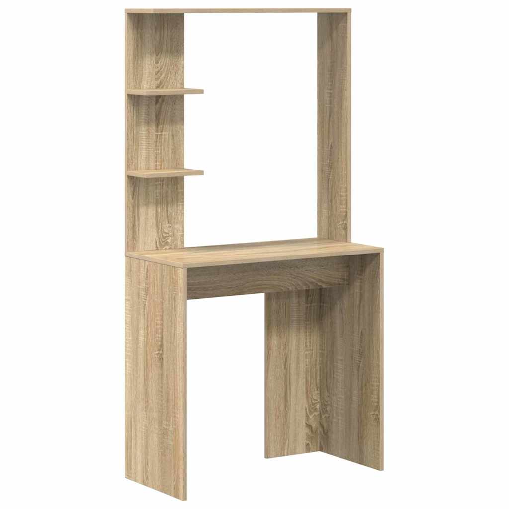 Schreibtisch mit Stauraum mit Regal mit Tür 2 pcs Sonoma-Eiche
