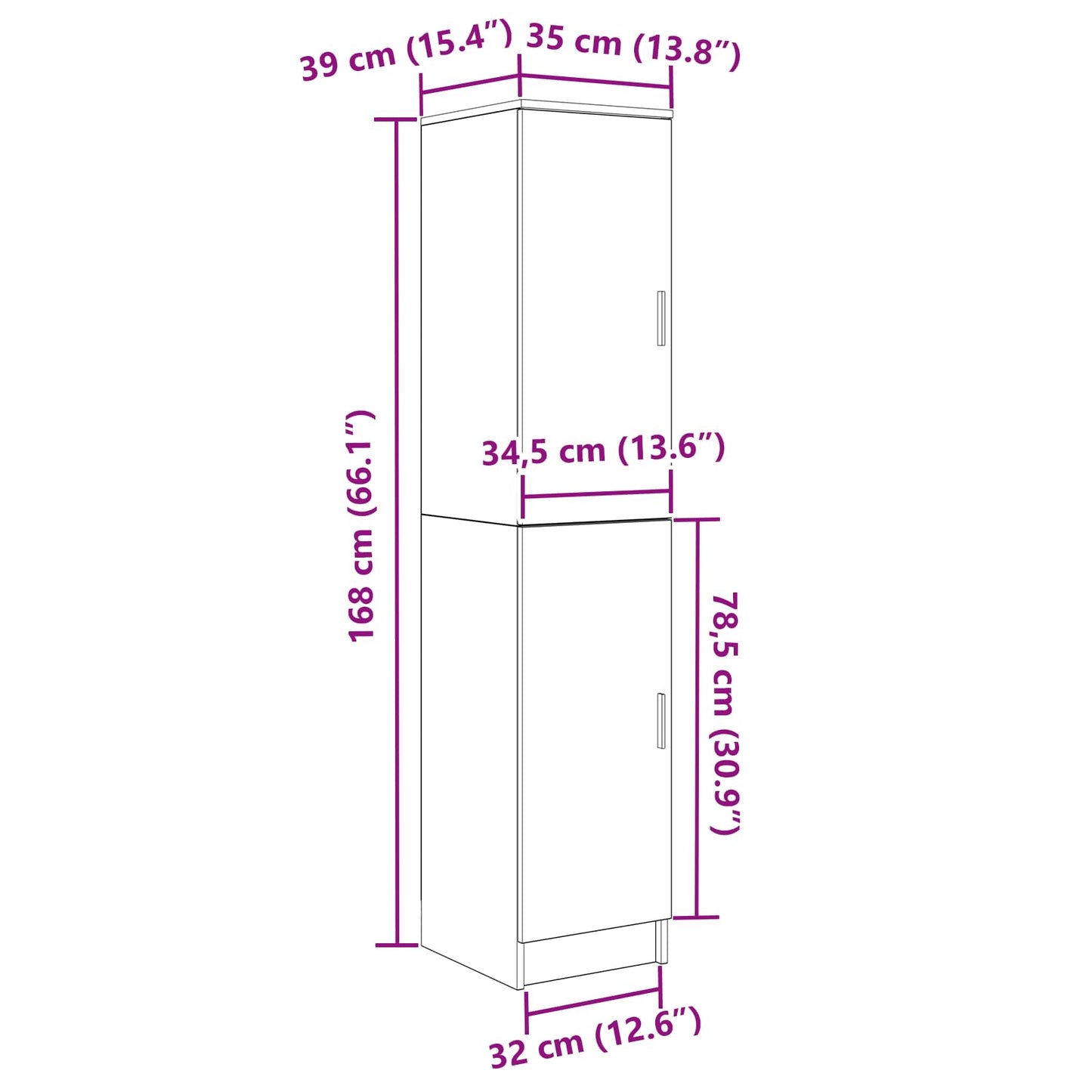 Schreibtisch Artisan-Eiche 113,5 x 39 x 168 cm 2 Stk.