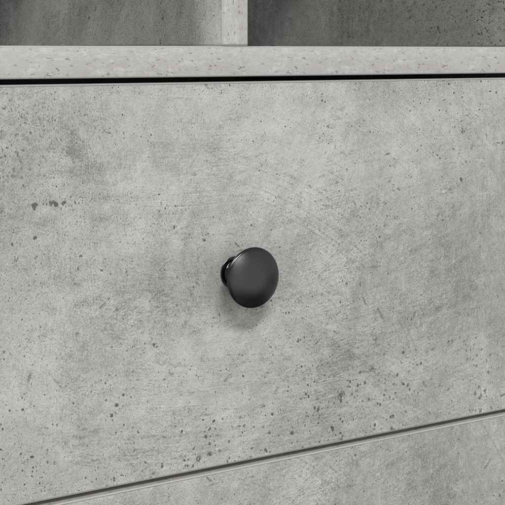Schreibtisch mit Stauraum 2 pcs Beton Grau 80 x 50 x 76 cm