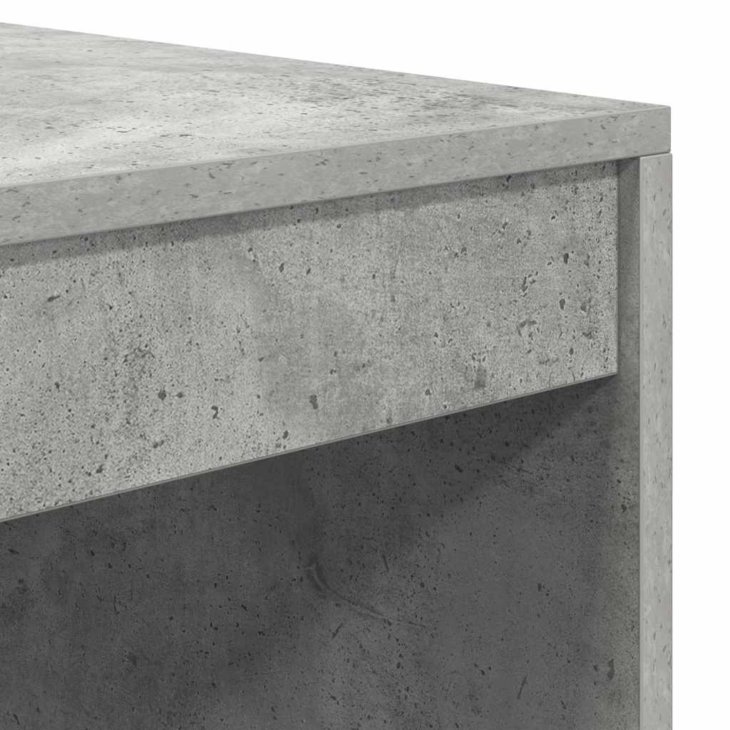 Schreibtisch mit Stauraum 2 pcs Beton Grau 80 x 50 x 76 cm