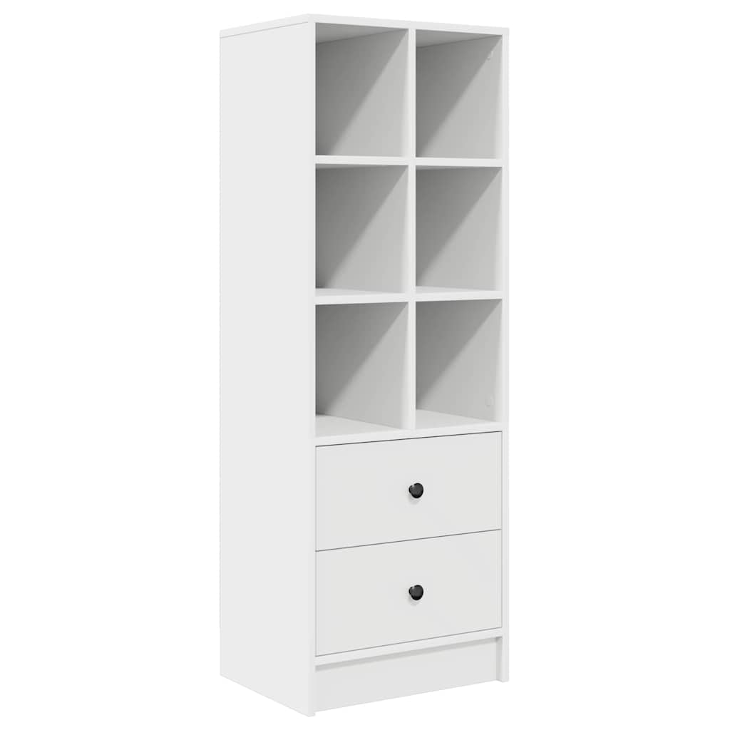 Schreibtisch mit Stauraum mit Regal 2 pcs Weiß 90 x 50 x 76 cm