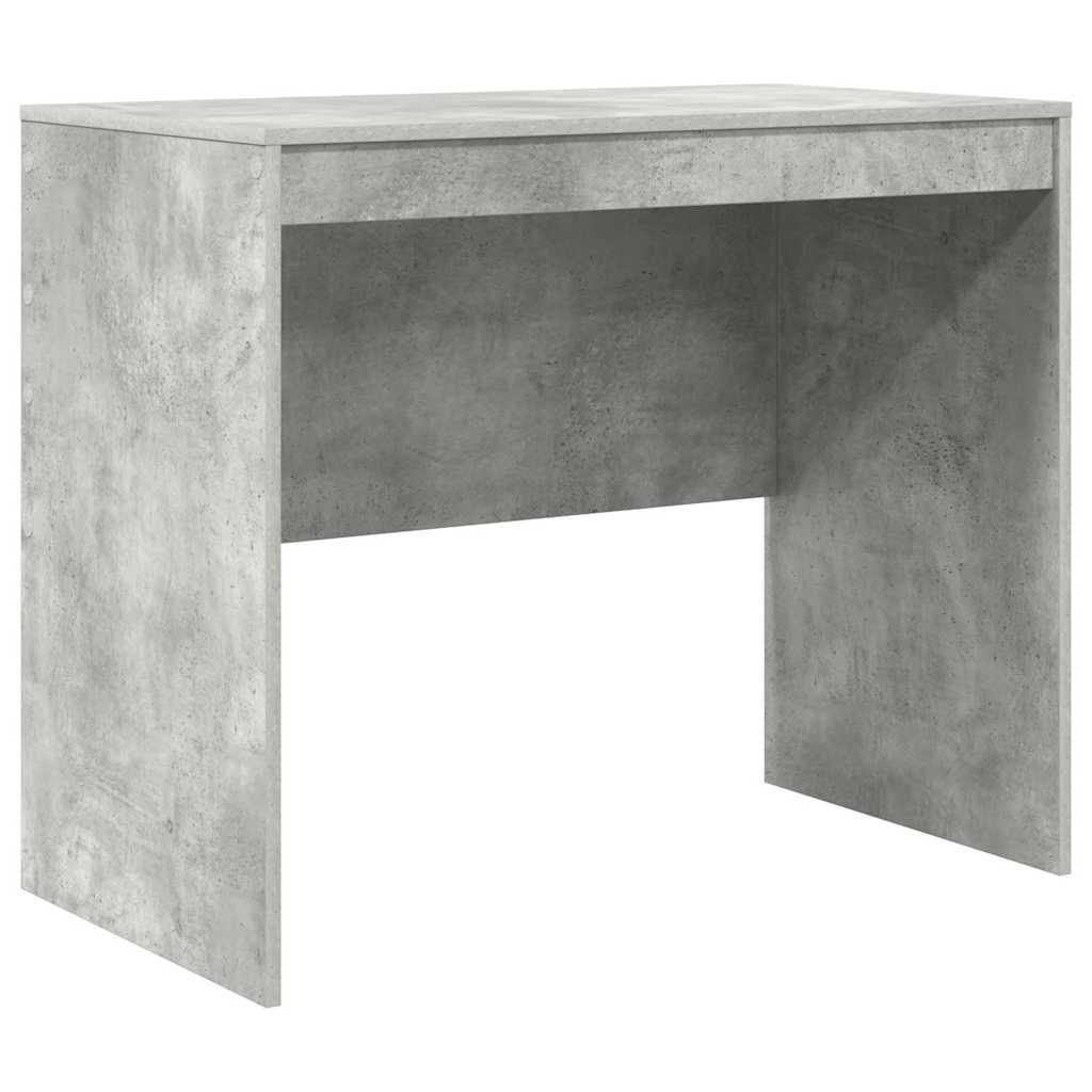 Bureau avec espace de rangement en aggloméré gris béton