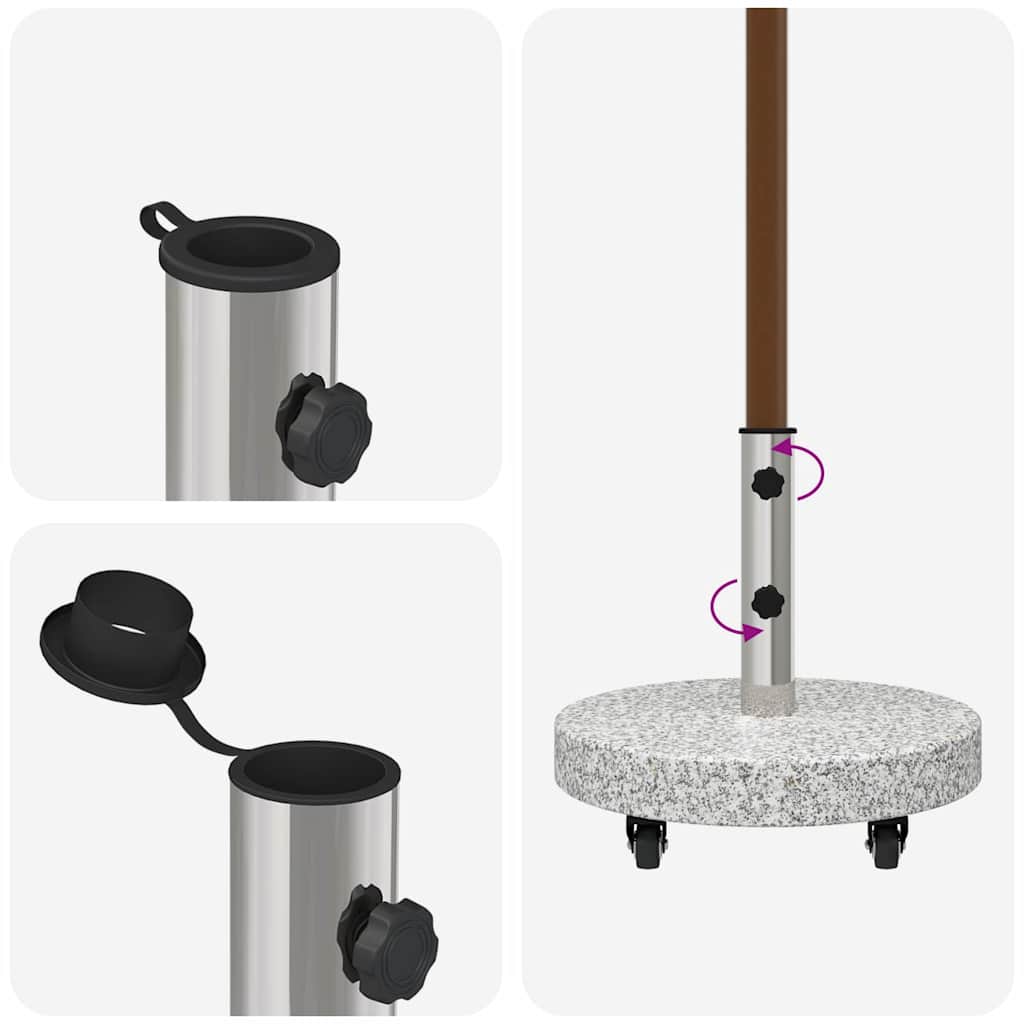 Sonnenschirmständer Grau 45 x 45 x 45 cm Granit