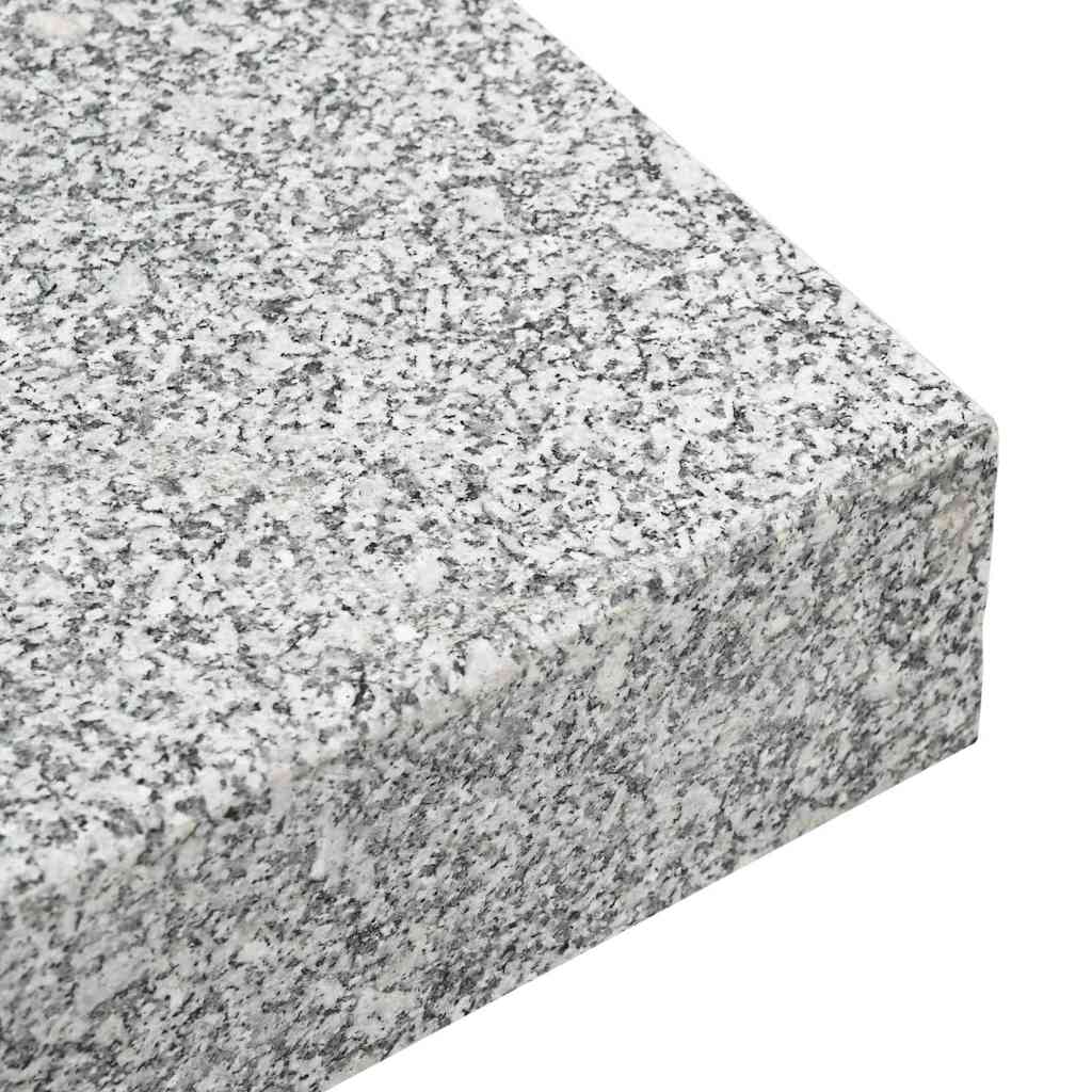 Sonnenschirmständer Grau 45 x 25 x 45 cm Granit und Stahl