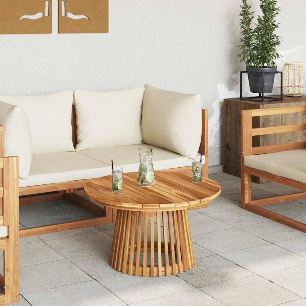 Garden Couchtisch Braun 70 x 70 x 40 cm Teak-Massivholz