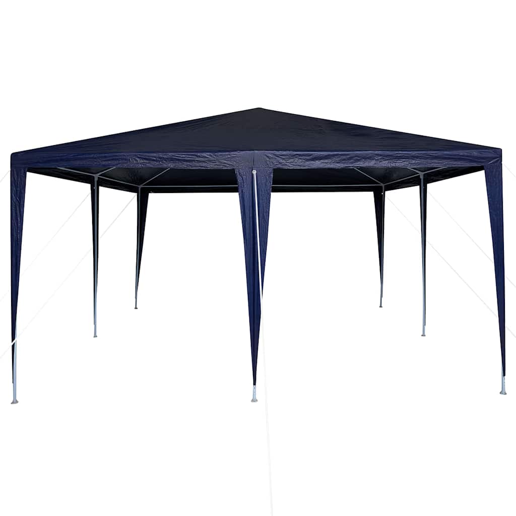 Party-Zelt Blau und Weiß 400 x 400 x 266 cm Polyester und Stahl
