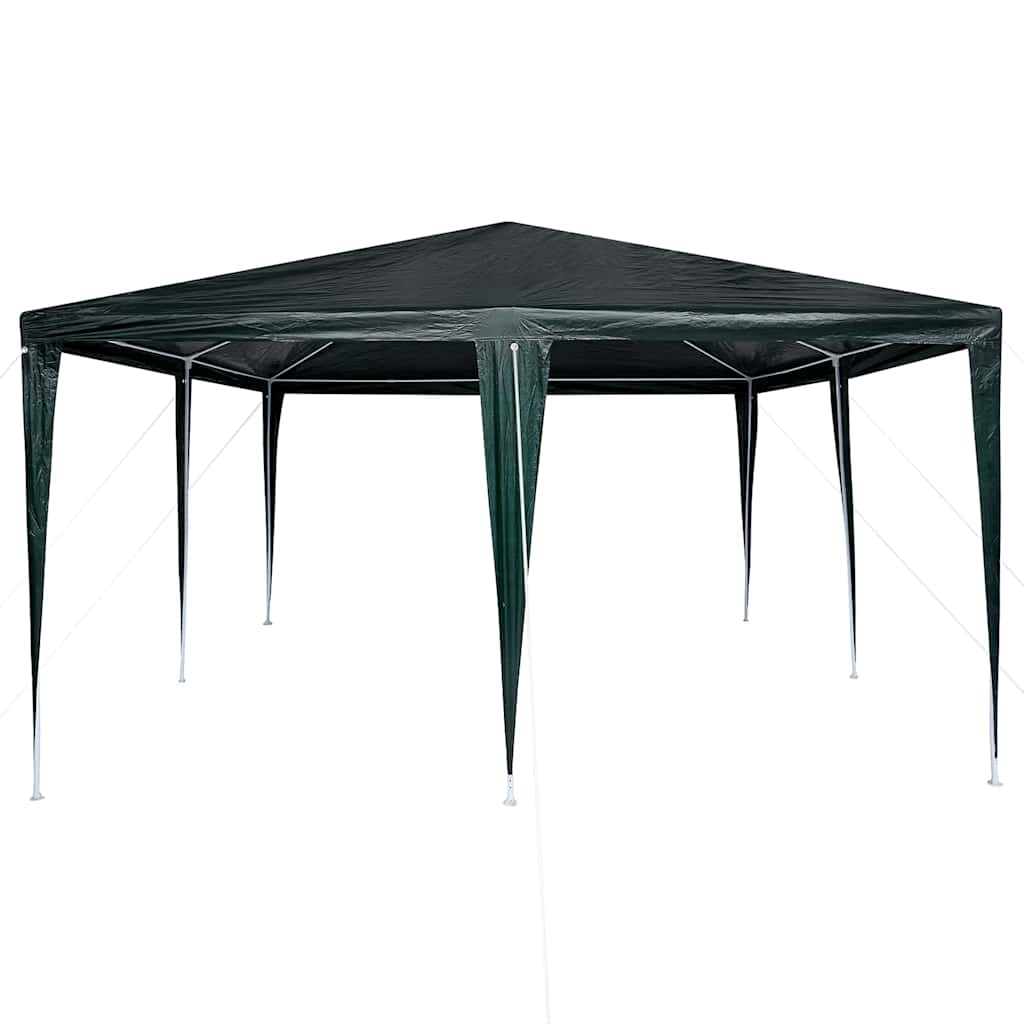 Party-Zelt Grün und Weiß 400 x 400 x 266 cm Polyester und Stahl