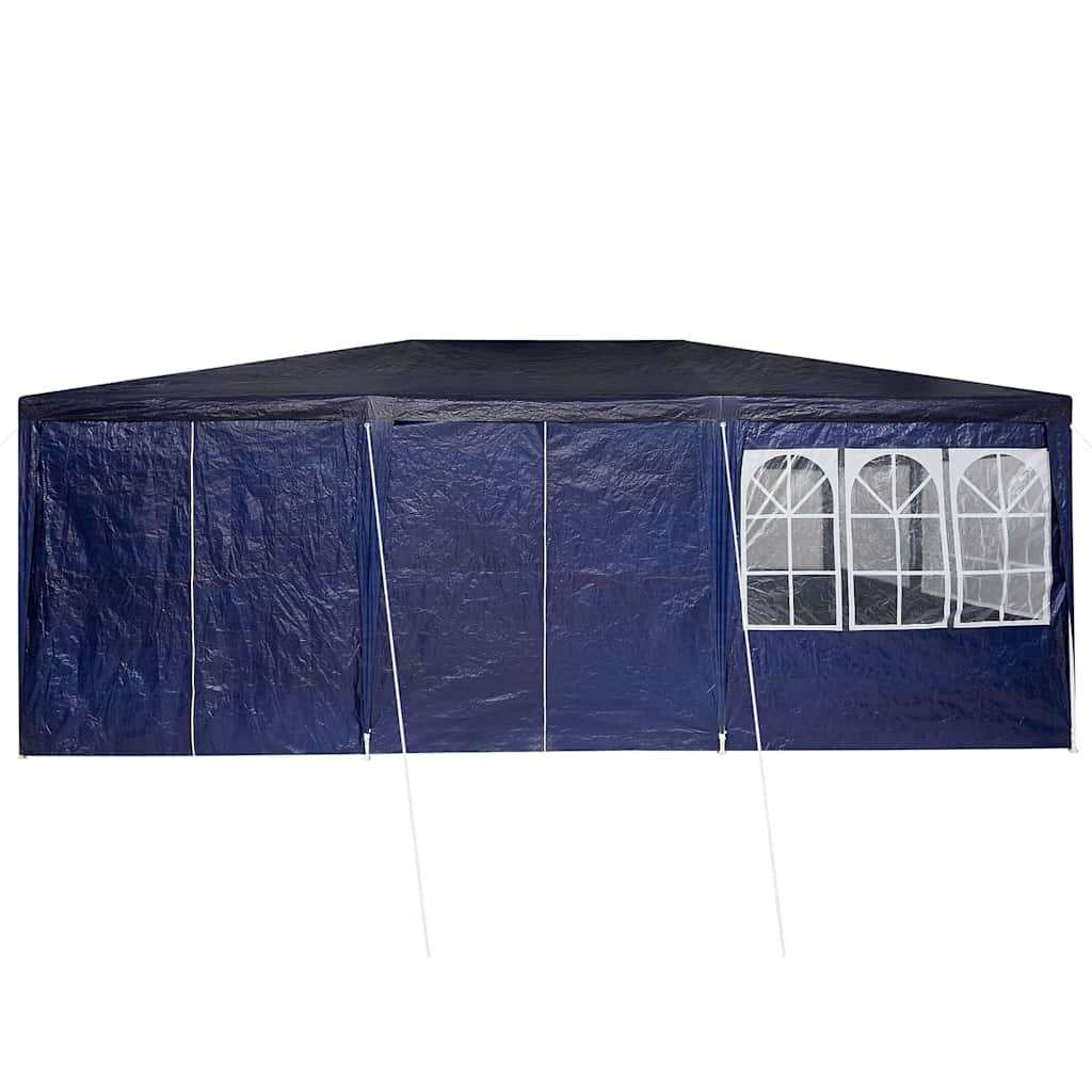 Party-Zelt Blau und Weiß 600 x 400 x 266 cm Polyester und Stahl