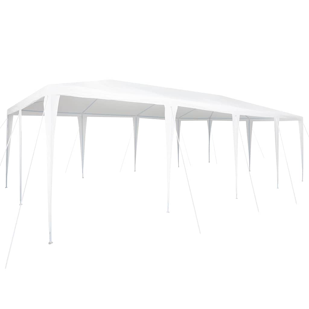 Tente de réception blanche 8x4 m PE
