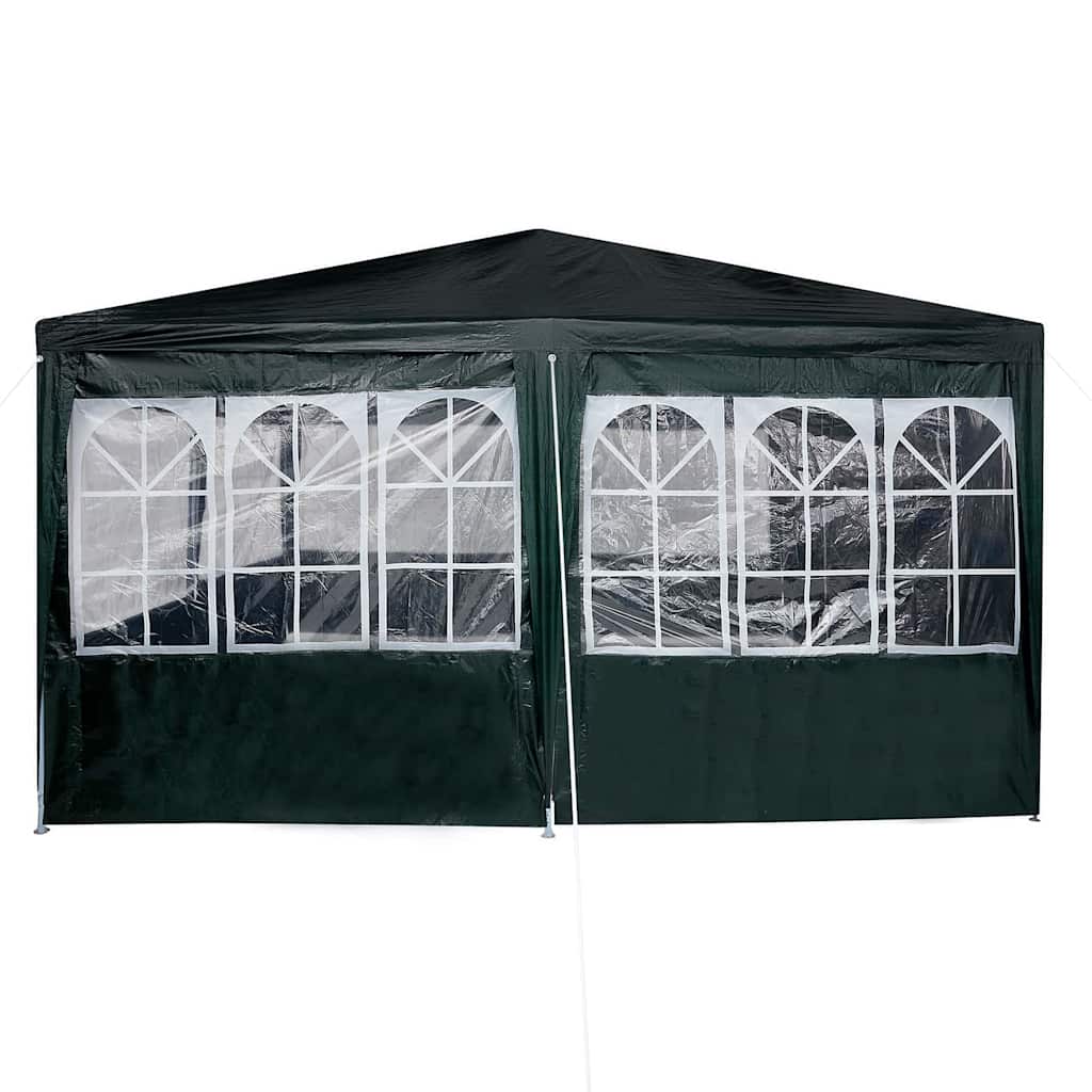 Party-Zelt Grün und Weiß 800 x 400 x 266 cm Polyester und Stahl