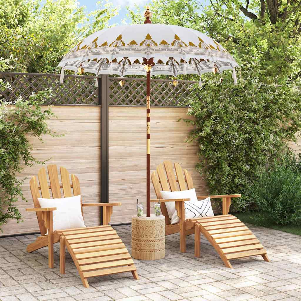Balinesischer Sonnenschirm Creme (180-190) x 260 cm
