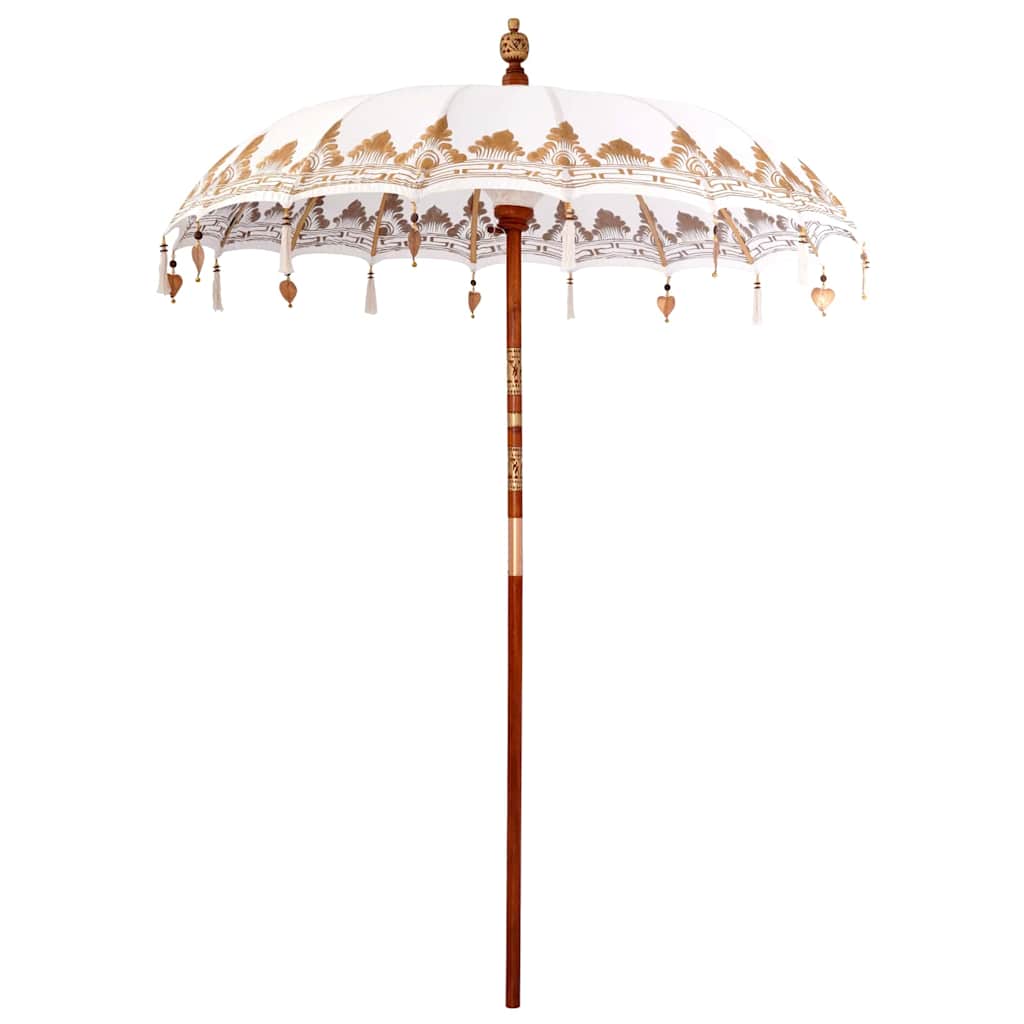 Balinesischer Sonnenschirm Creme (180-190) x 260 cm