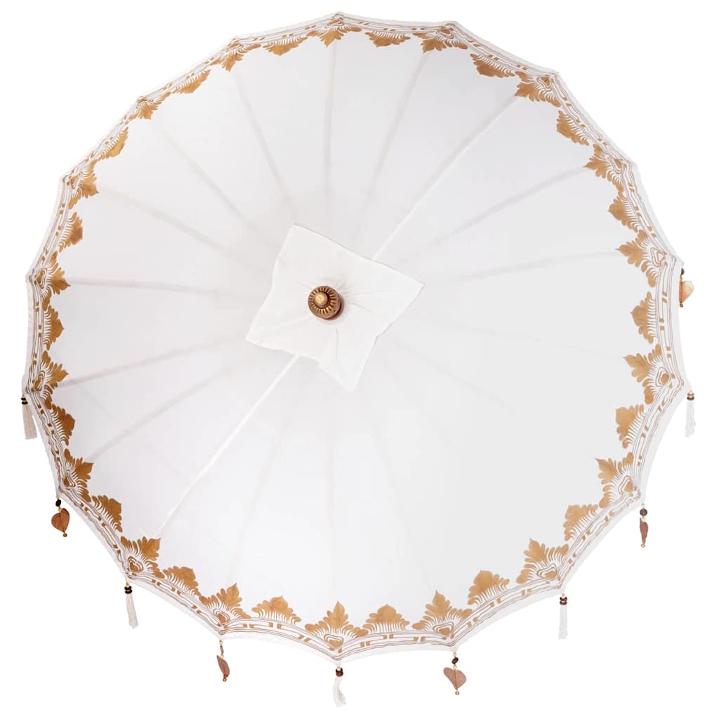Balinesischer Sonnenschirm Creme (180-190) x 260 cm