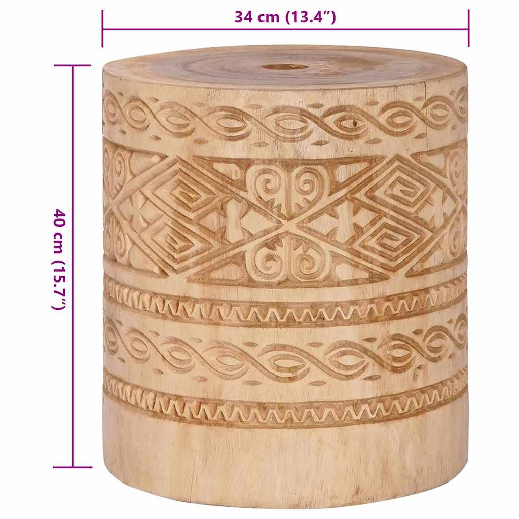 Sonnenschirmständer 28.05 kg Natur Massivholz Zylindrisch