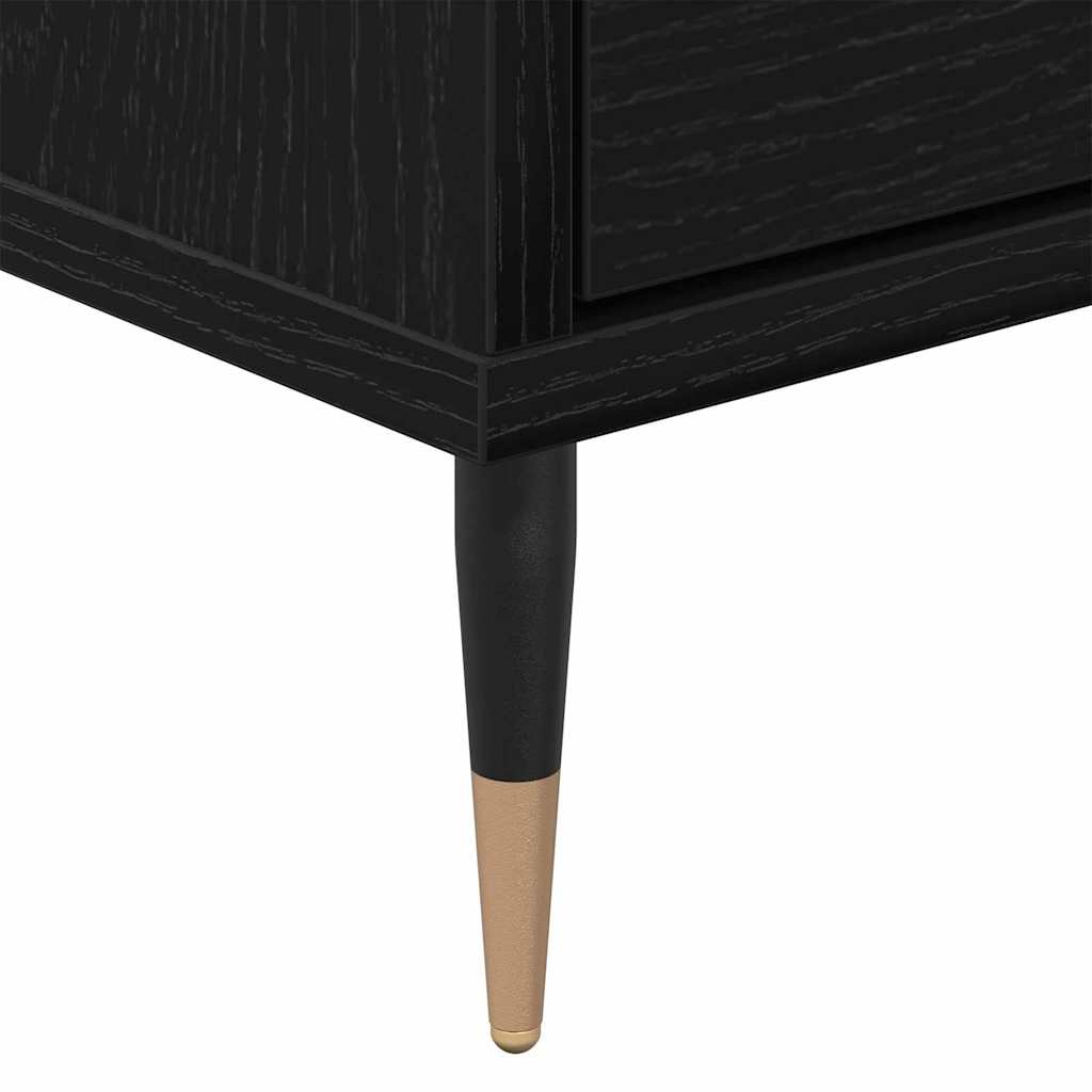 TV-Schränk Schwarz Eichen-Optik 150 x 30 x 44.5 cm